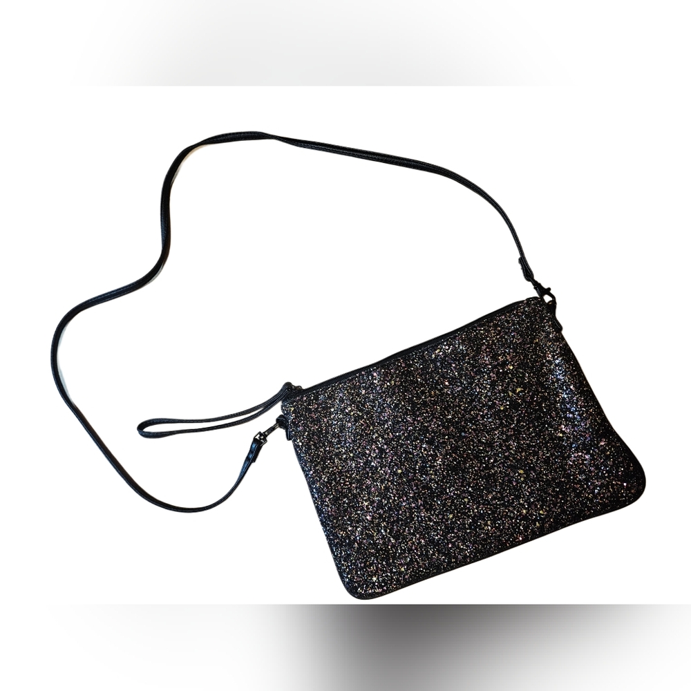 Kiabi Glitter Black Crossbody Bag